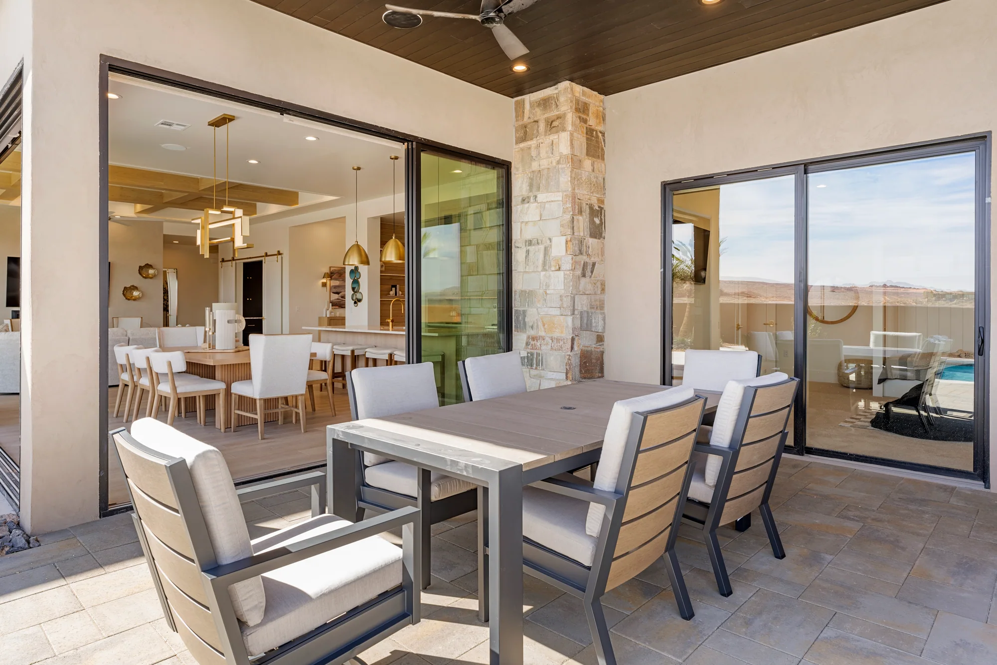 Outdoor dining at Desert Contemporary in St. George, Utah