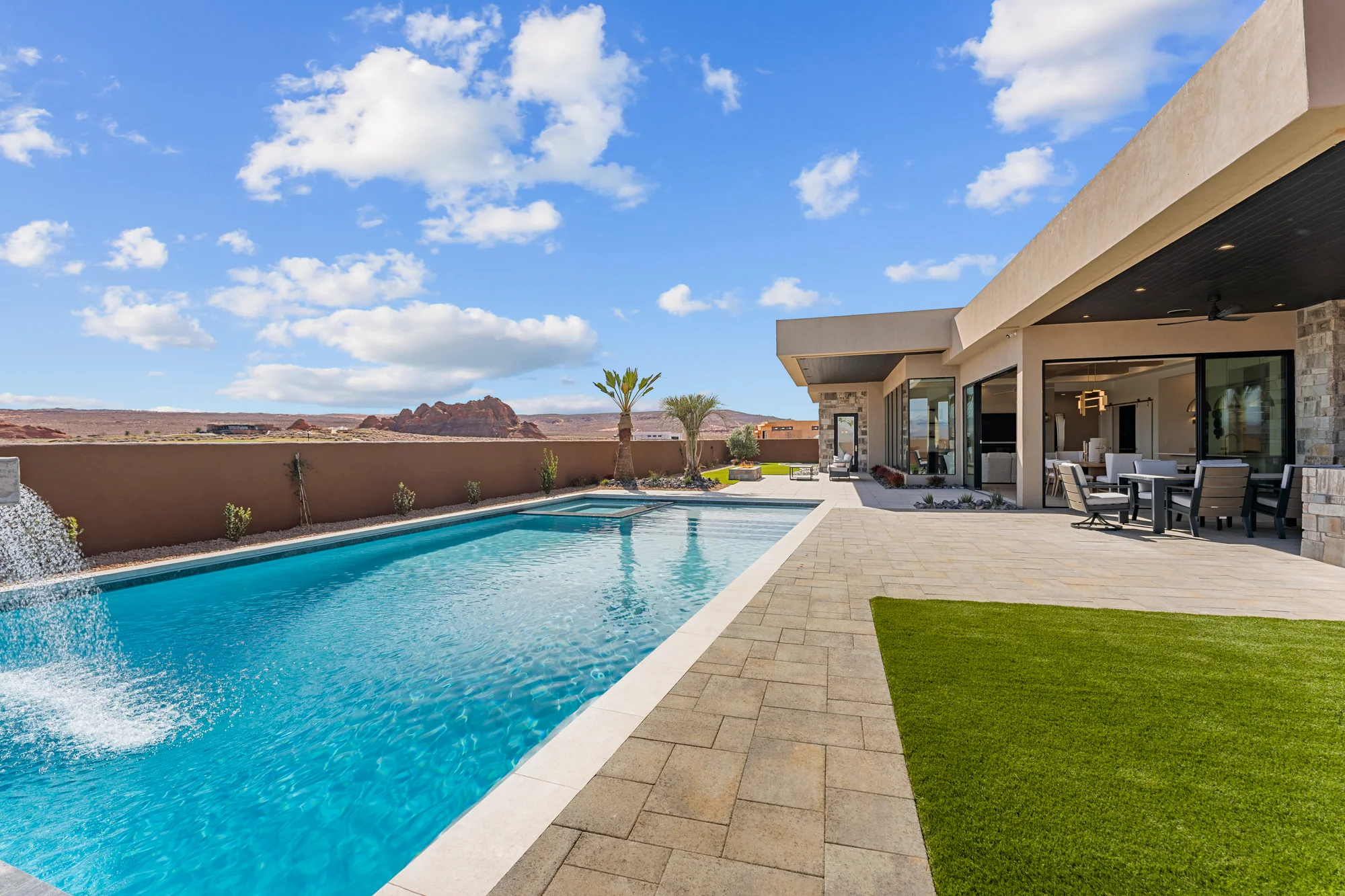 Rear pool at Desert Contemporary in St. George, Utah
