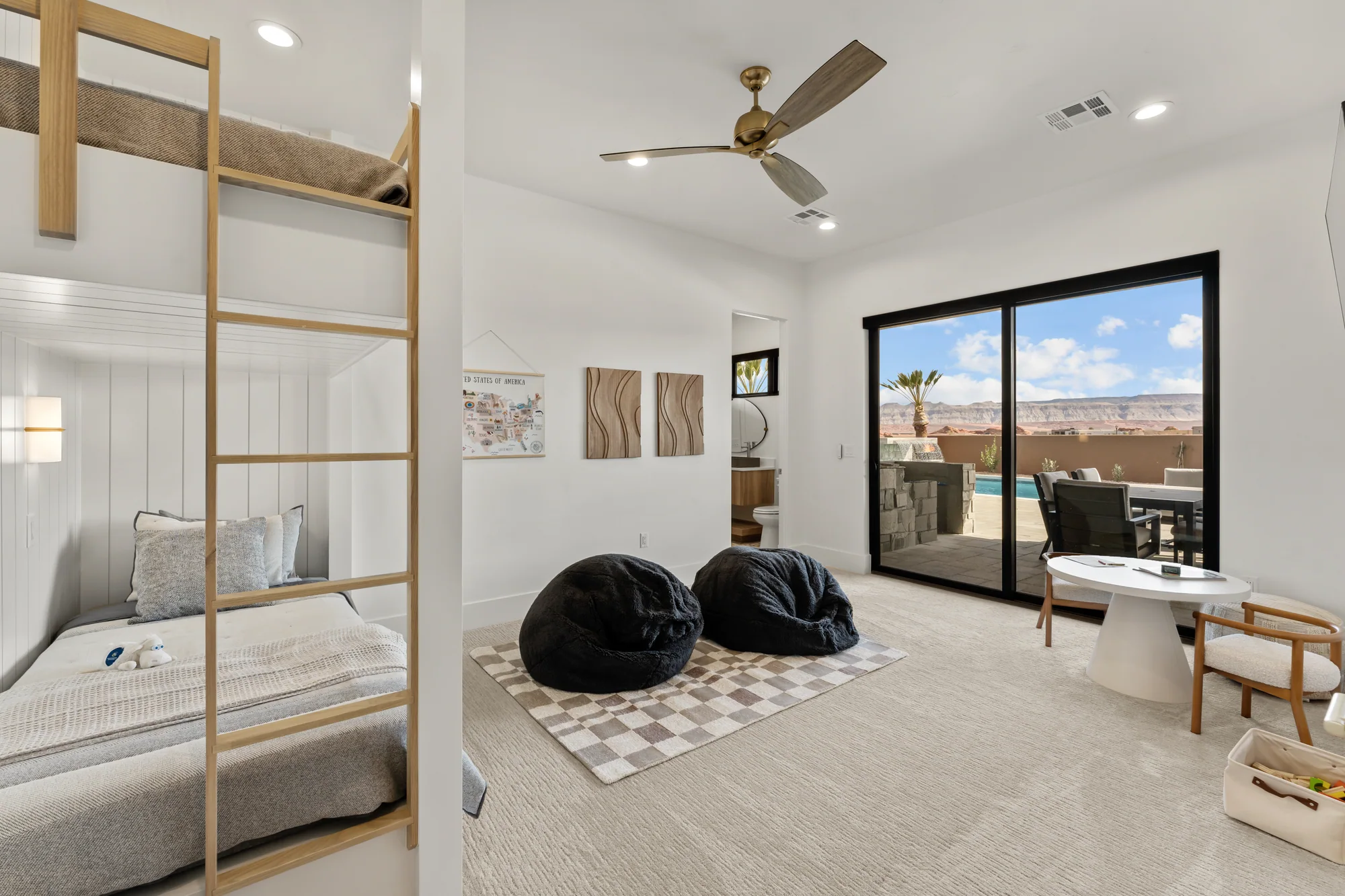 Bunk room at Desert Contemporary in St. George, Utah