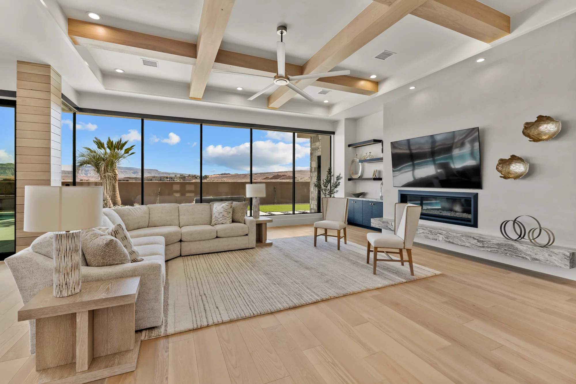 Living room at Desert Contemporary in St. George, Utah
