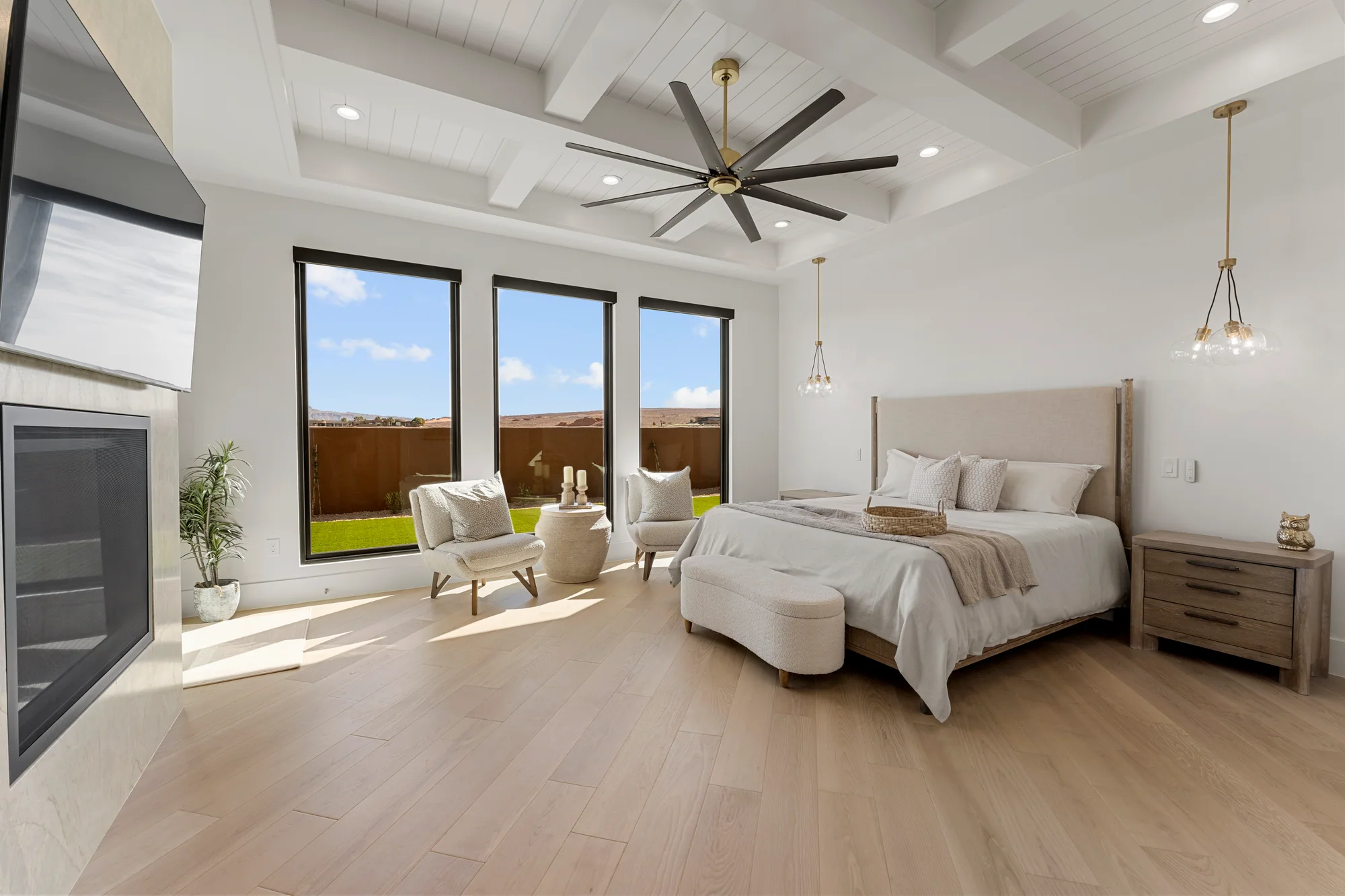Primary bedroom at Desert Contemporary in St. George, Utah