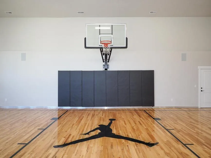 Basketball court at Lehi Custom in Lehi, Utah